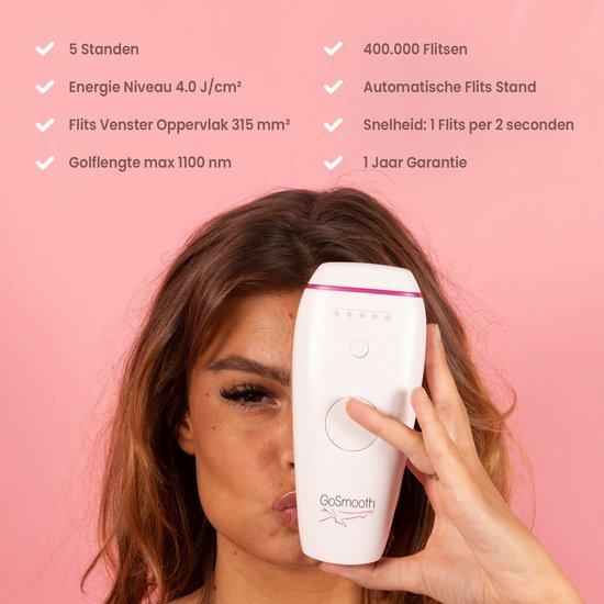 GoSmooth IPL Ontharingsapparaat Classic kenmerken