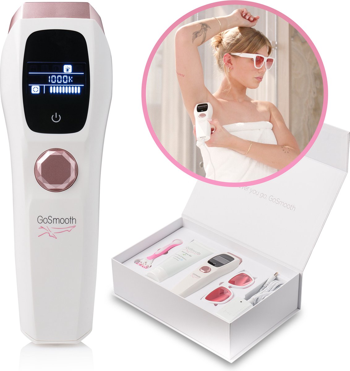 GoSmooth IPL Ontharingsapparaat Pro