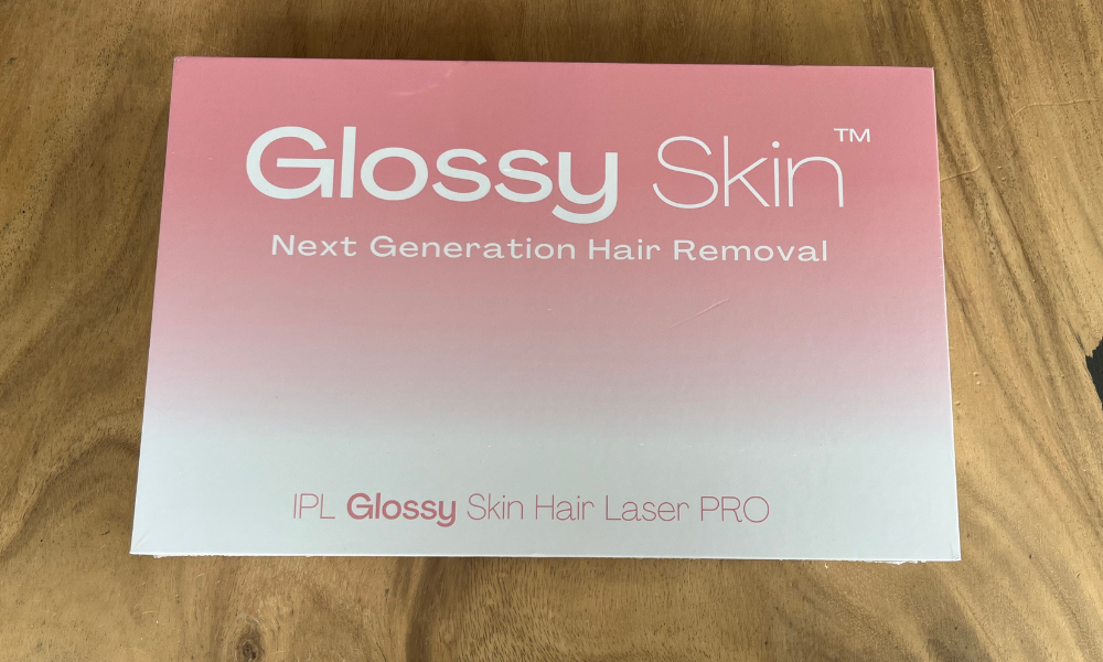 Voorkant doos Glossy Skin IPL PRO Voorkant doos Glossy Skin IPL PRO