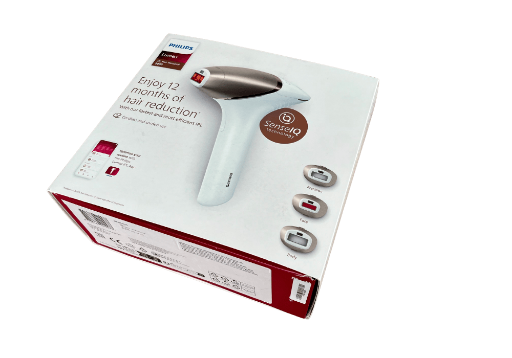 Philips lumea 9000 voorkant verpakking doos Philips lumea 9000 voorkant verpakking doos