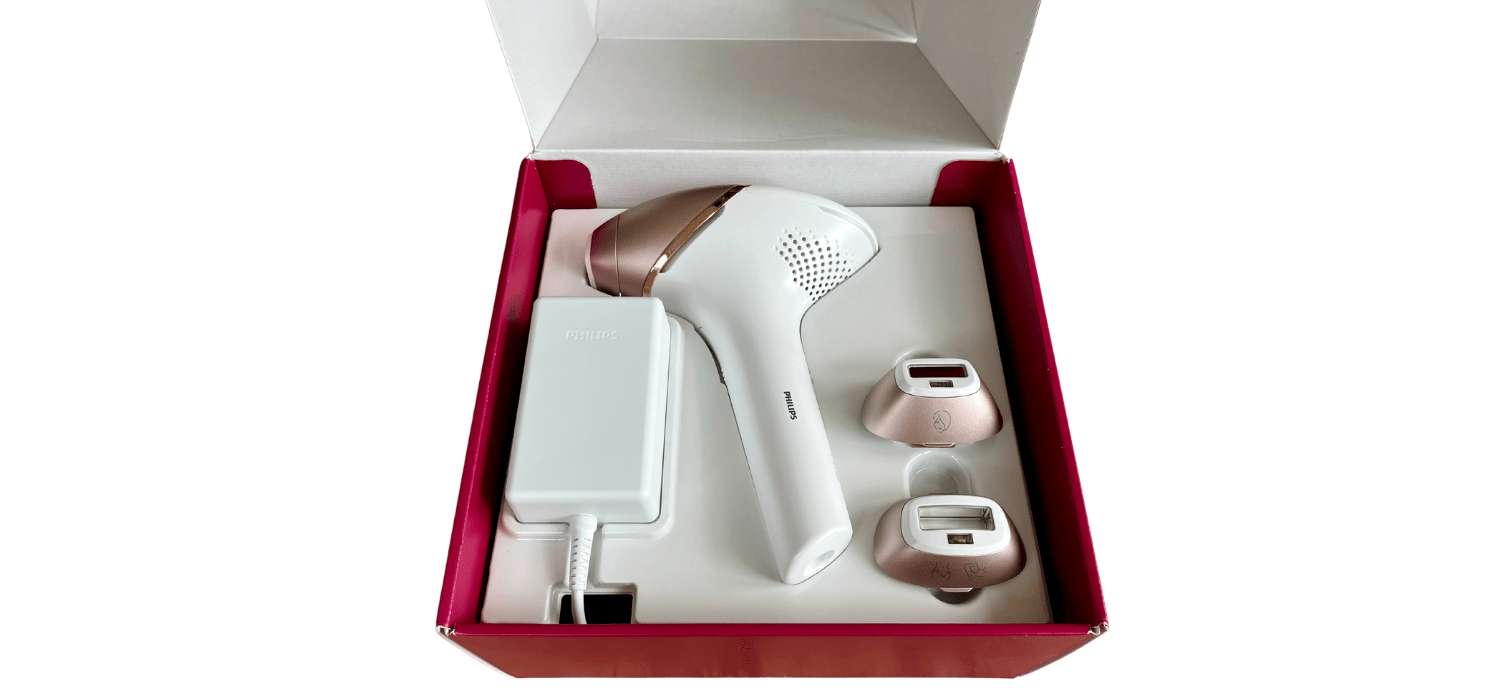 Philips lumea bri 955 binnenkant doos Philips lumea bri 955 binnenkant doos