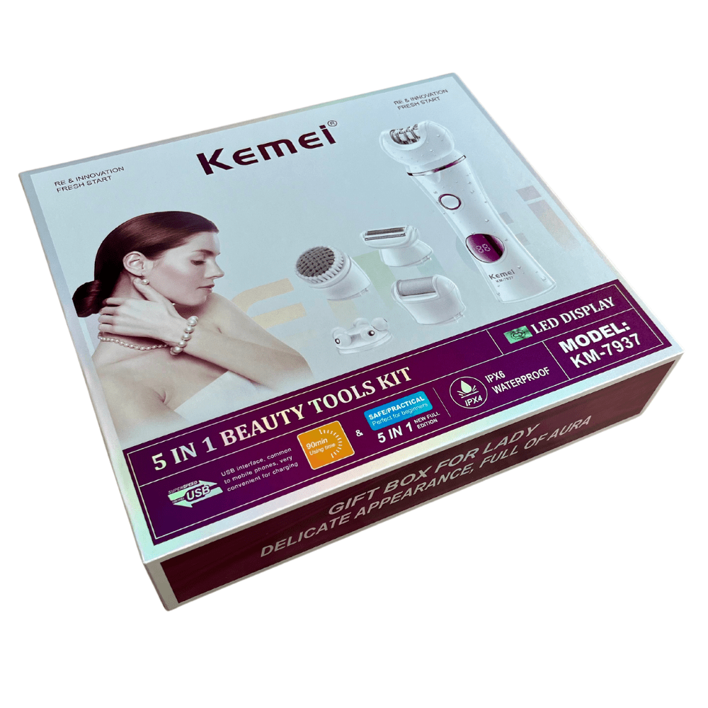 voorkant doos Kemei epilator